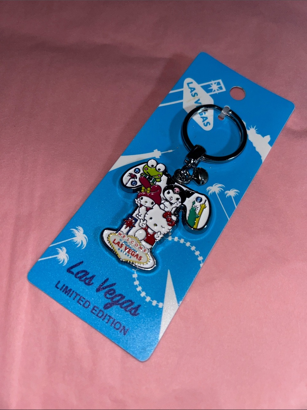 Las Vegas Cute Sanrio Character Keychain - Multicolor the letter T